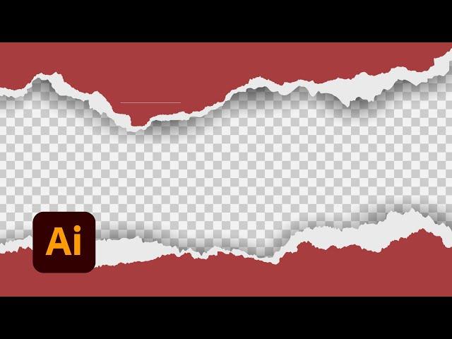 Illustrator Tutorial | How to Create Torn Paper