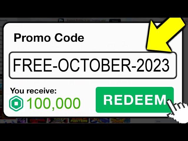 This *SECRET* Promo Code Gives FREE ROBUX! (Roblox October 2023)