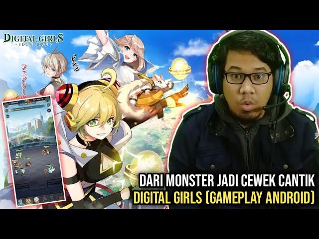 Baru Rilis! Dari Monster Bisa Jadi Cewek Cantik  | Digital Girls: Idle RPG (Gameplay Android)