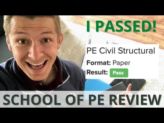 School of PE Review - Feel CONFIDENT During the PE Exam and Pass On Your First Try!