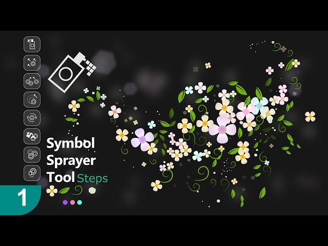 Symbol sprayer tutorial in Adobe Illustrator for Beginners | techniques