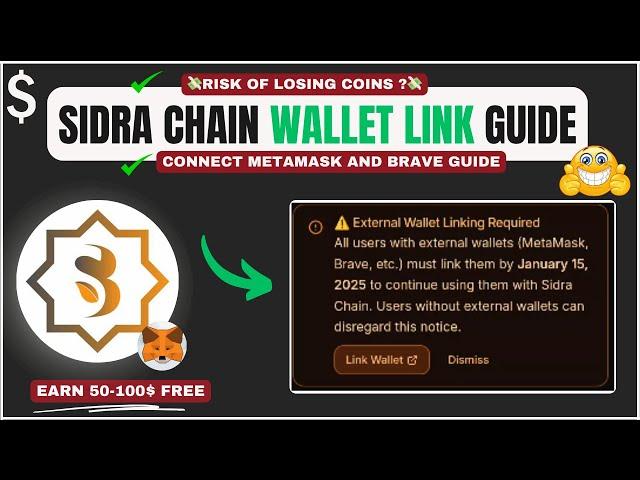 Sidra Chain Link Wallet Guide || Sidra Chain External Wallet MetaMask and Brave Linking Guide