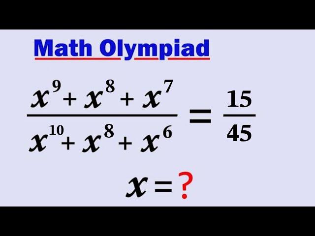 Math Olympiad l A Beautiful Exponential Problem l VIJAY Maths