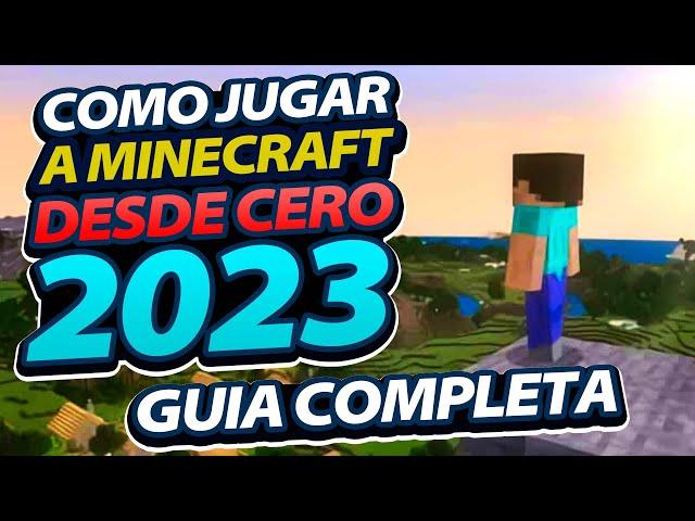 COMO JUGAR A MINECRAFT DESDE CERO 2023 (Desde como craftear a derrotar al dragón)