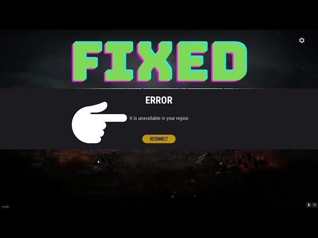 How to FIX PUBG LITE PC REGION ERROR | IT Is UNAVAILABLE In Your REGION FIXED Without VPN 2021