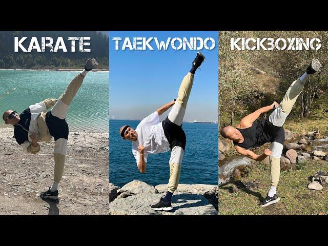 Tutorial: Kickboxing. Taekwondo. Karate.