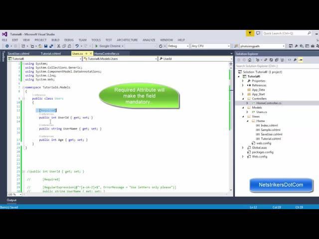 ASP.NET MVC Tutorial #7 - Using Data Annotations (Part 1)