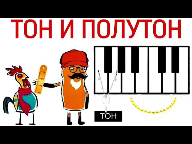 28 урок: «Тон и полутон. Песня. Аккомпанемент». Курс «Puzzle Piano»