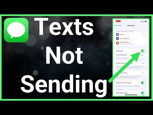 How To Fix Messages Not Sending On iPhone