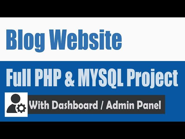 How to create a blog PHP and MySQL database  Intro & Demo