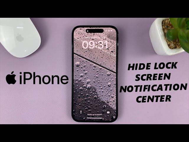 How To Hide Notification Center From iPhone Lock Screen