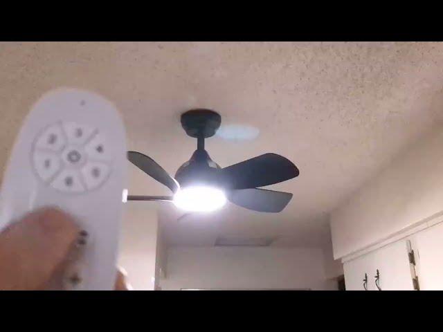 YUHAO 30 inch black small ceiling fan with light Review, Easy To Install, Strong Fan, Keeps Memory