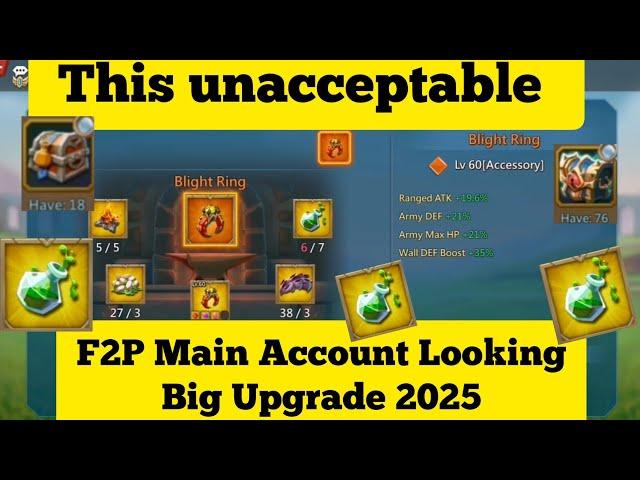 F2P Account Mission Ring Mythic Monstrous Chest Opening || Lords Mobile