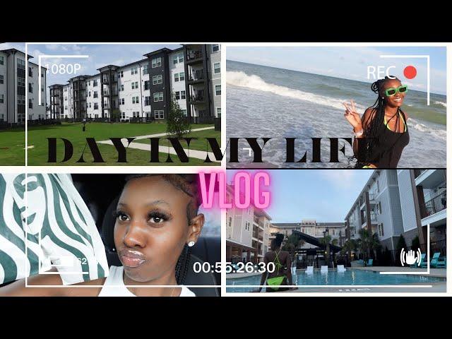 VLOG| A DAY IN MY LIFE, SUMMER EDITION: BEACH DAY+ APARTMENT HUNTING +GOING TO THE POOL