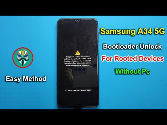 Samsung A34 5G Bootloader Unlock For Root Devices 2024 | Samsung Any Phone Root Easy Way |