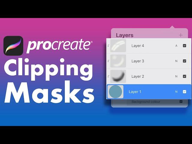 How to use CLIPPING MASKS in Procreate