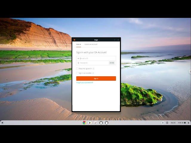How to install Origin on a Chromebook with Crossover 22