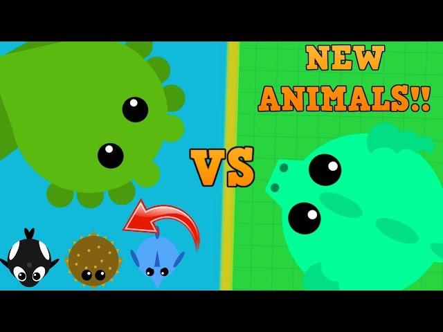 MOPE.IO UPDATE - ALL NEW OCEAN ANIMALS!! // Kraken VS Dragon // PLUS Orca, Swordfish, Pufferfish