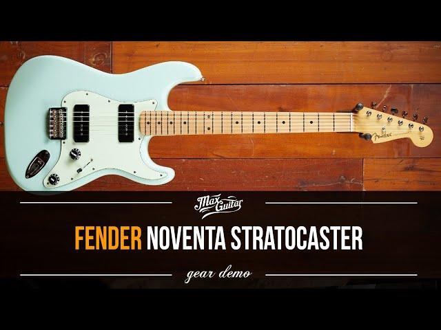 A very special Strat! The Fender Noventa Stratocaster with P90 pickups!