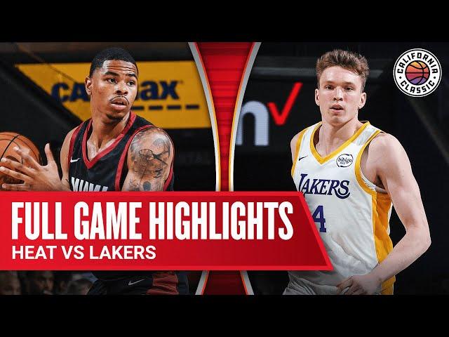 HEAT vs LAKERS | CALIFORNIA CLASSIC | FULL GAME HIGHLIGHTS