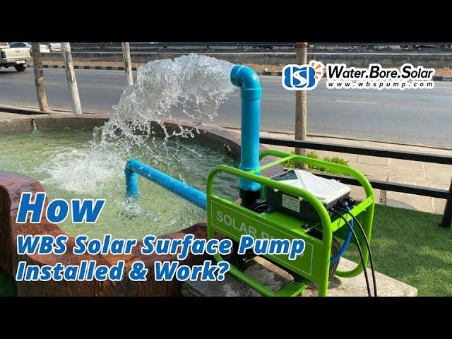 How WBS Solar Surface Booster Pump Install?