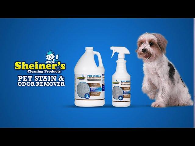 Sheiner's Pet Stain & Odor Remover, Advanced Bio-Enzyme carpet cleaning and deodorizing solution