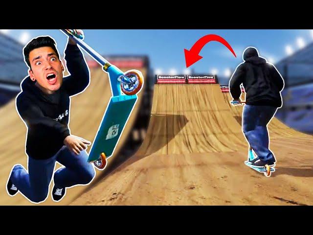 SCOOTERING A GIANT MEGA RAMP! (ScooterFlow)