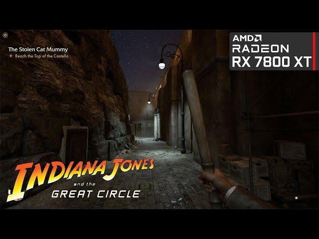 RX 7800 XT - Indiana Jones And The Great Circle - AMD FSR 3 & Full RT Update #PCGamePassPartner