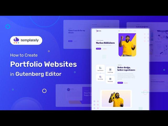 How to Create a Stunning Portfolio in Gutenberg Using Templately Templates! [2024]