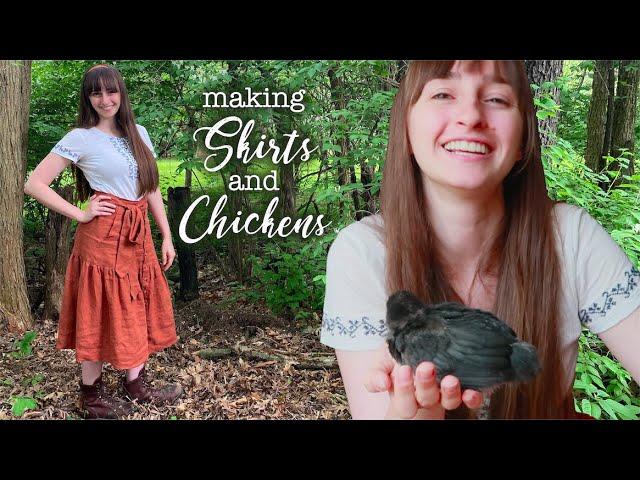 Make it Better: Designing 3 simple linen skirts for my body type (+ a very long chicken update )