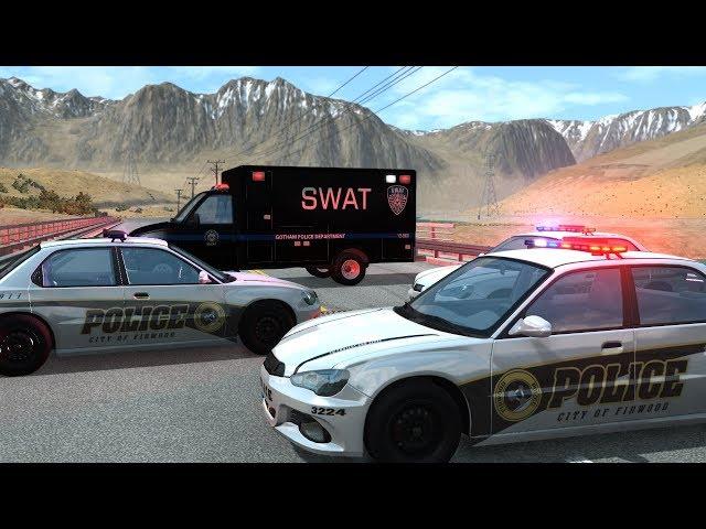 Police Roadblock Crashes 12 | BeamNG.drive