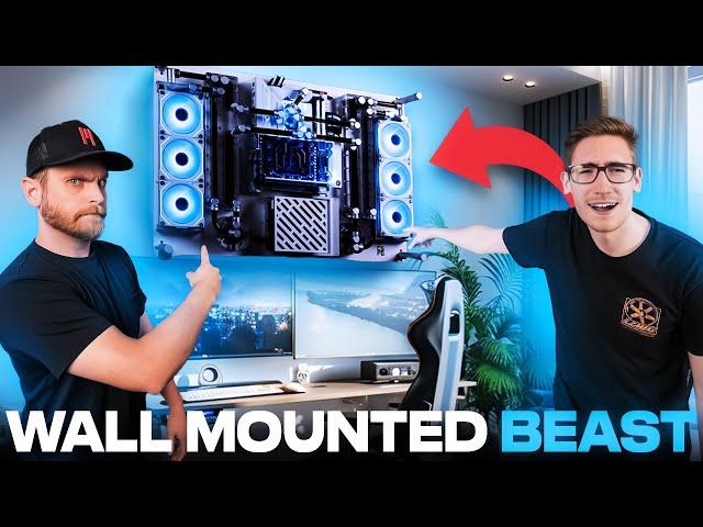 INSANE WATERCOOLED WALLMOUNT PC BUILD!