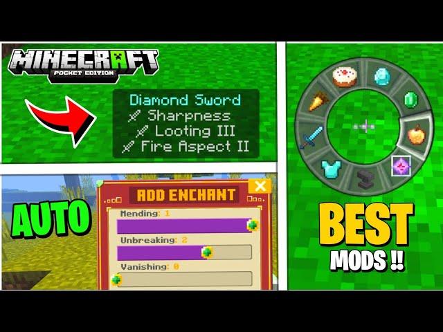 Top 5 Epic Mods/Addons For Minecraft PE || Best Minecraft Mods