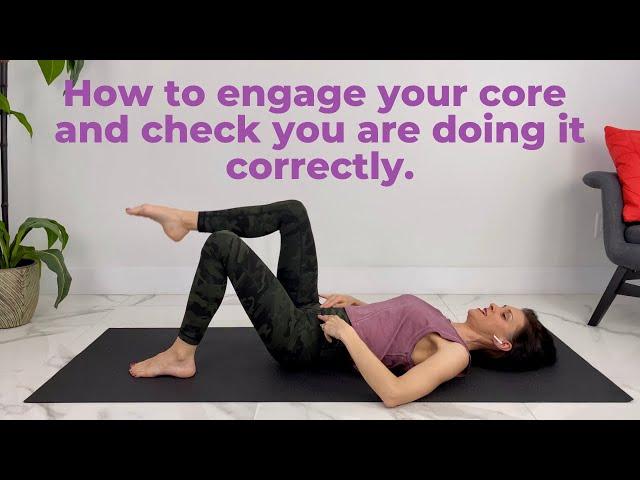 How to engage your core correctly - Diastasis Recti Repair