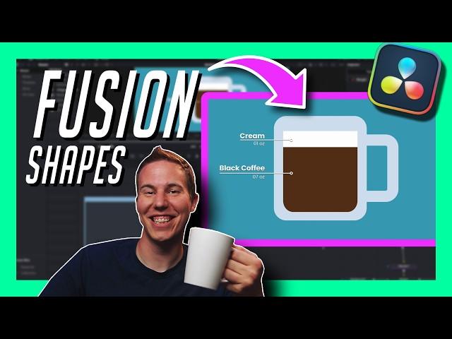 Make Animated INFOGRAPHICS in DaVinci Resolve! [Fusion Shapes Tutorial]