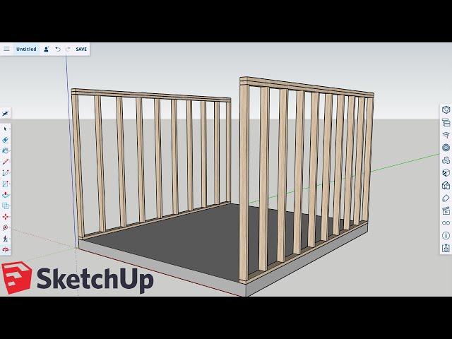 How to Frame Walls in SketchUp