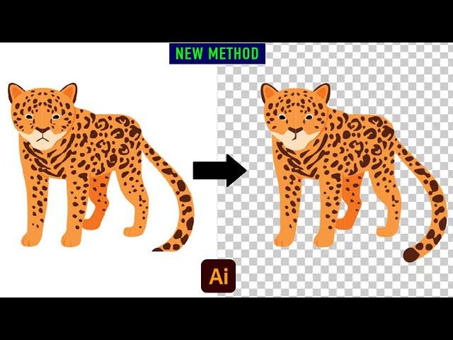 How To Remove A White Background with Adobe Illustrator 2025