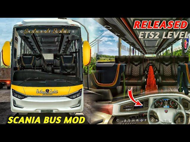 Released SCANIA LUXURY BUS MOD For BussidScania Bus Mod For Bussid | Bussid New Mods #bussidmod