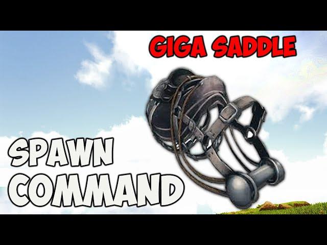 Giga Saddle ARK Spawn COMMAND | How To Summon GIGA SADDLE Ark CODE 2023