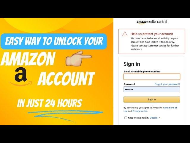 How to Solve Amazon Temporarily locked account Issue #amazon