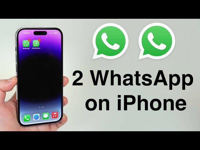 How To Use 2 WhatsApp Numbers on your iPhone!