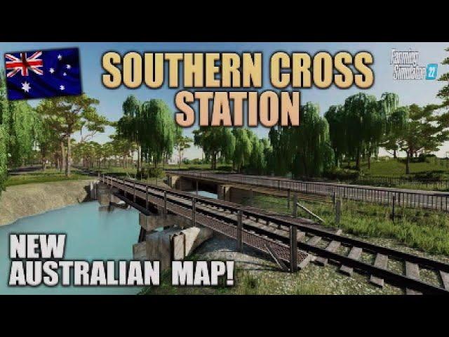 “SOUTHERN CROSS STATION“ FS22 MAP TOUR! NEW MOD MAP | Farming Simulator 22 (Review) PS5.