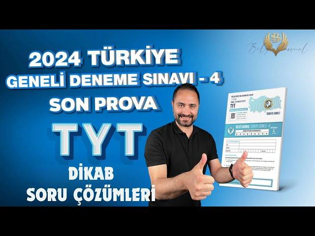 Bilgi Sarmal Yayınları TYT Türkiye Geneli-4 DİKAB Çözümleri