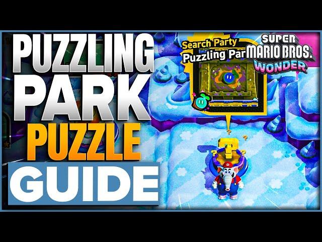 Search Party Puzzling Park Solution In Super Marios Bros Wonder