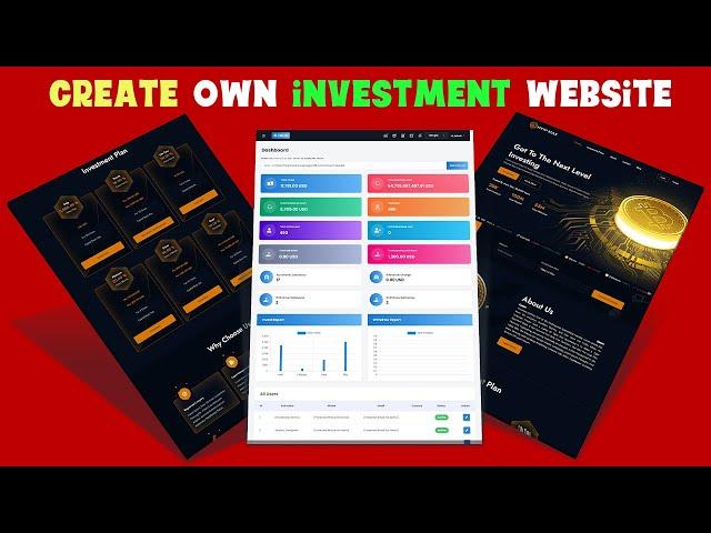 How to start your own HYIP investment Website platform