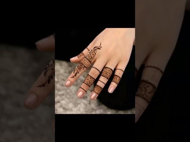 Beautiful finger mehandi design#aqsa hasnain