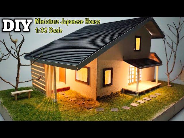 Tutorial membuat miniatur rumah jepang dari stik es krim dan karton