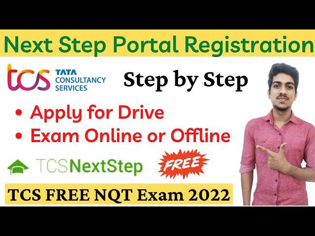 TCS Next Step Complete Registration Process | Apply For Drive Option | TCS Nextstep Registration