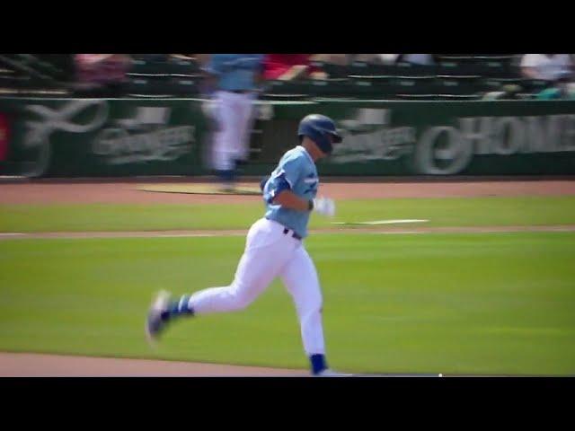 Great Lakes Loons(Dodgers - High-A)Chris Newell home run vs. Wisconsin