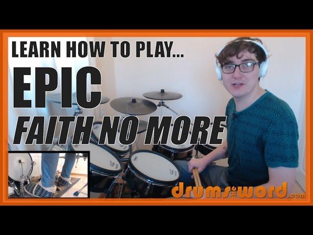  Epic (Faith No More)  Drum Lesson PREVIEW | How To Play Song (Mike Bordin)